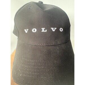 Volvo Tommy Cap 113086 Black Organic Cotton Adjustable Embroidered Hat